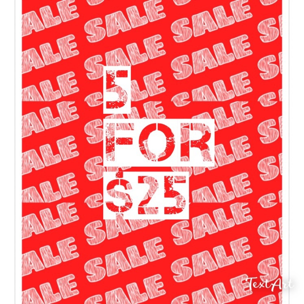 💕5 for $25💕